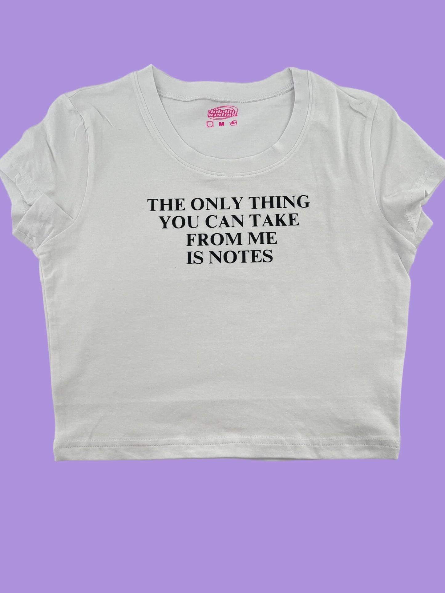 a white t - shirt with the words, the only thing you're doing