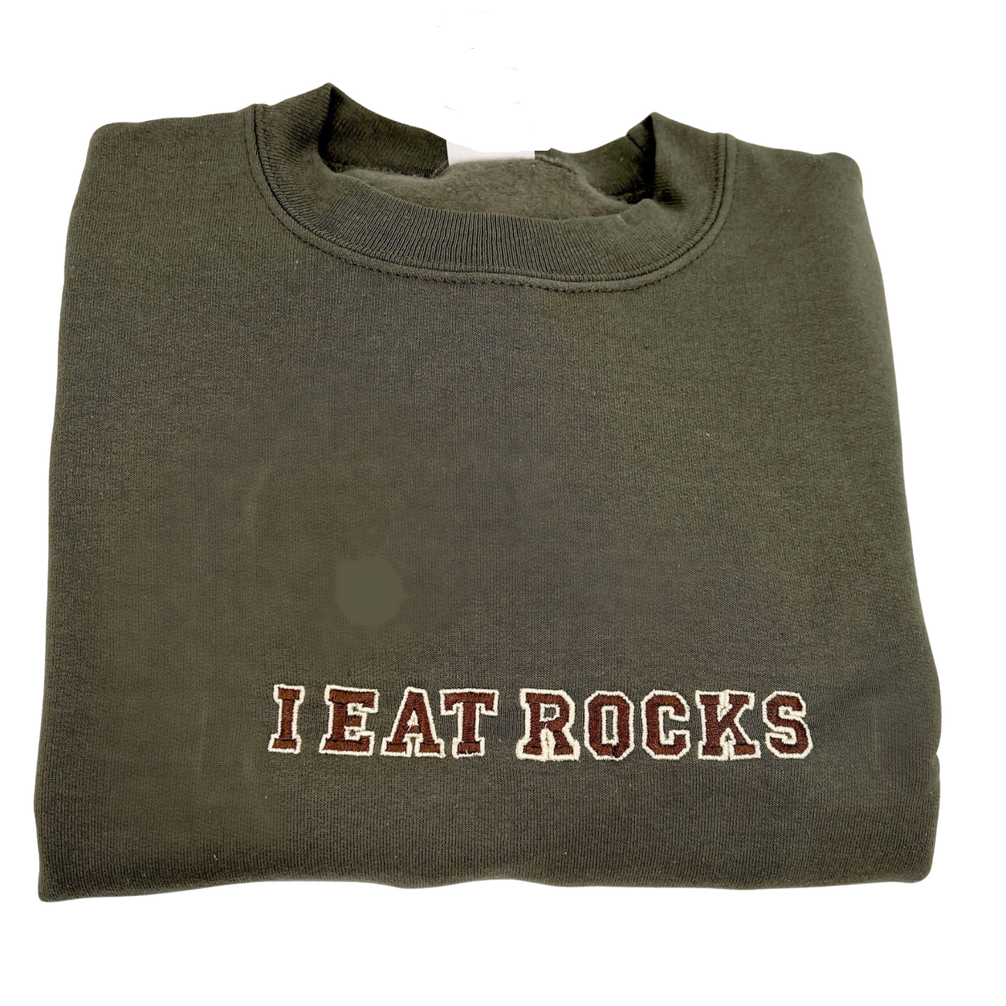 I Eat Rocks Embroidered Unisex Shirt