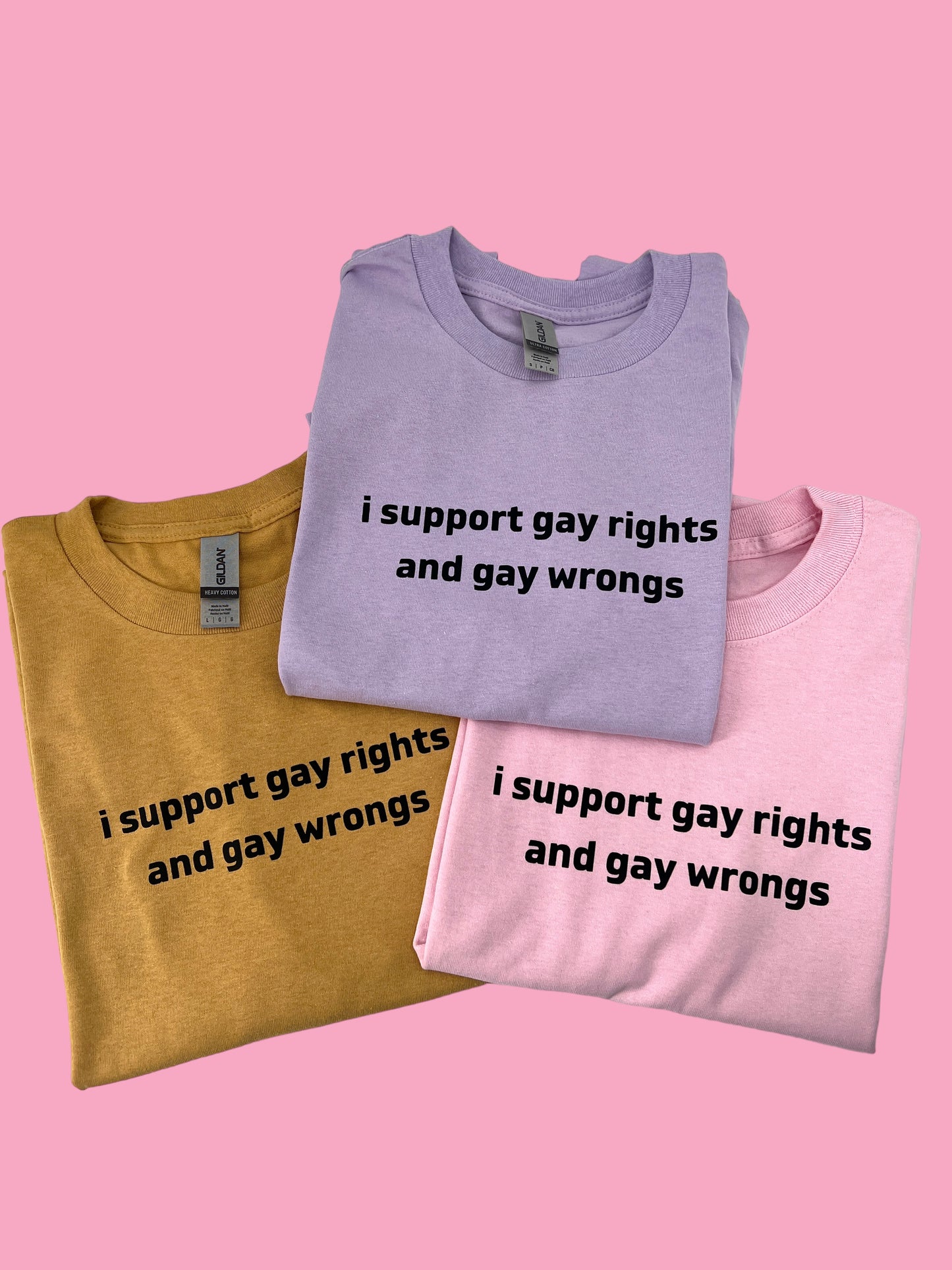 I Support Gay Rights and Gay Wrongs Unisex T-Shirt or Crewneck  Sweatshirt