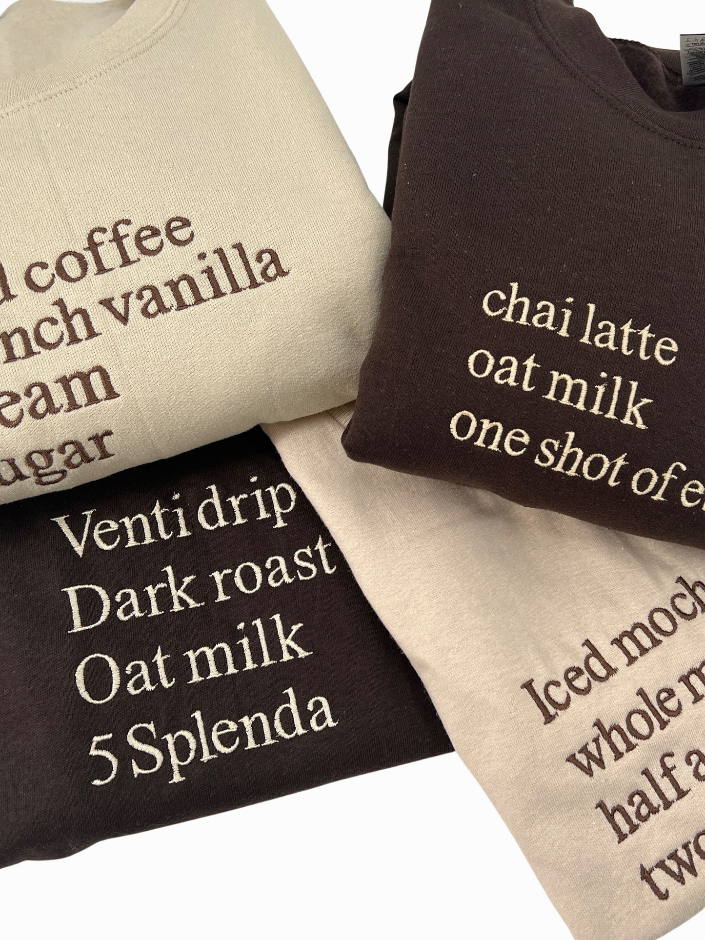 Coffee Order Embroidered Unisex Shirt