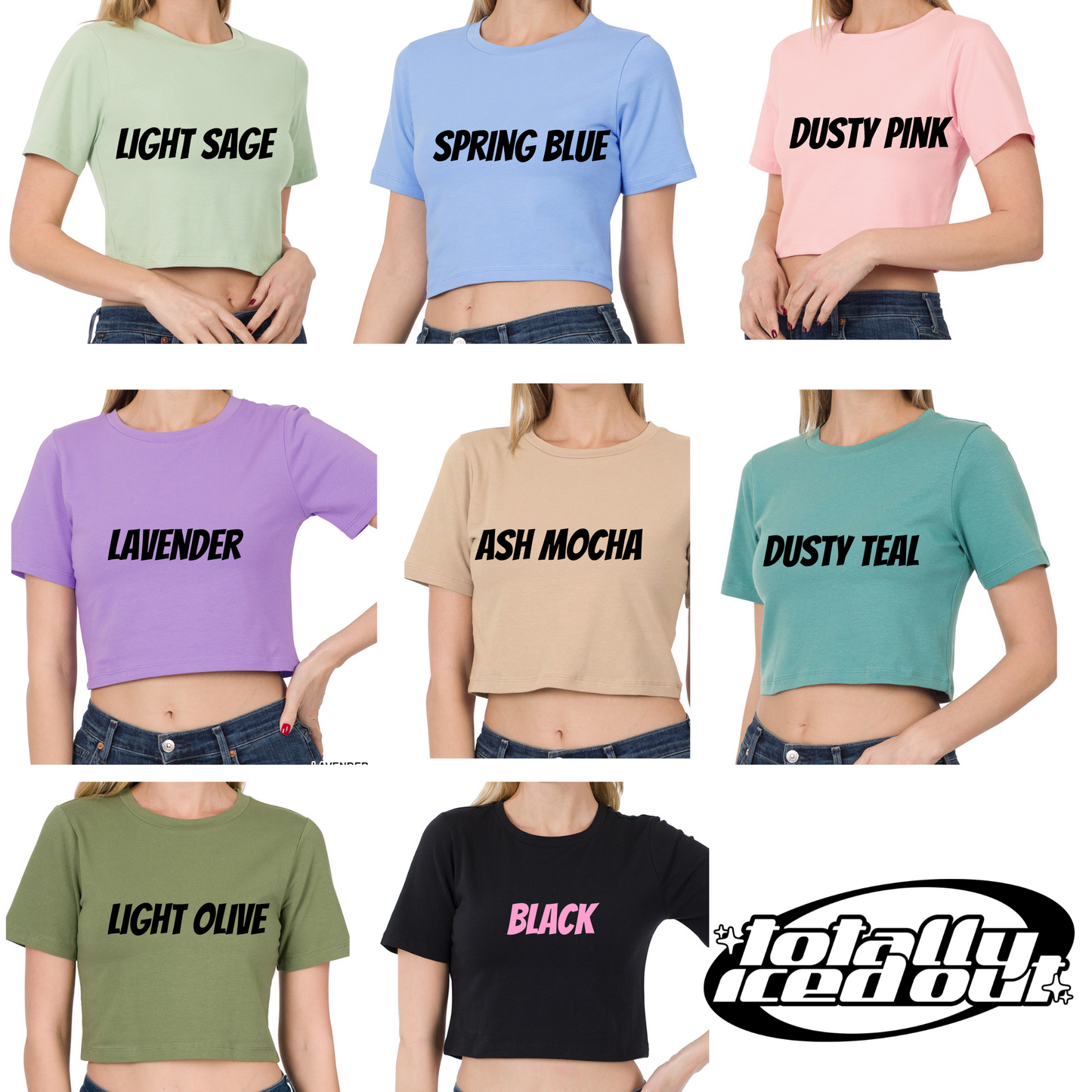 I'm Gonna Tell Your Mother You're a Jerk To Women Embroidered Crop Top