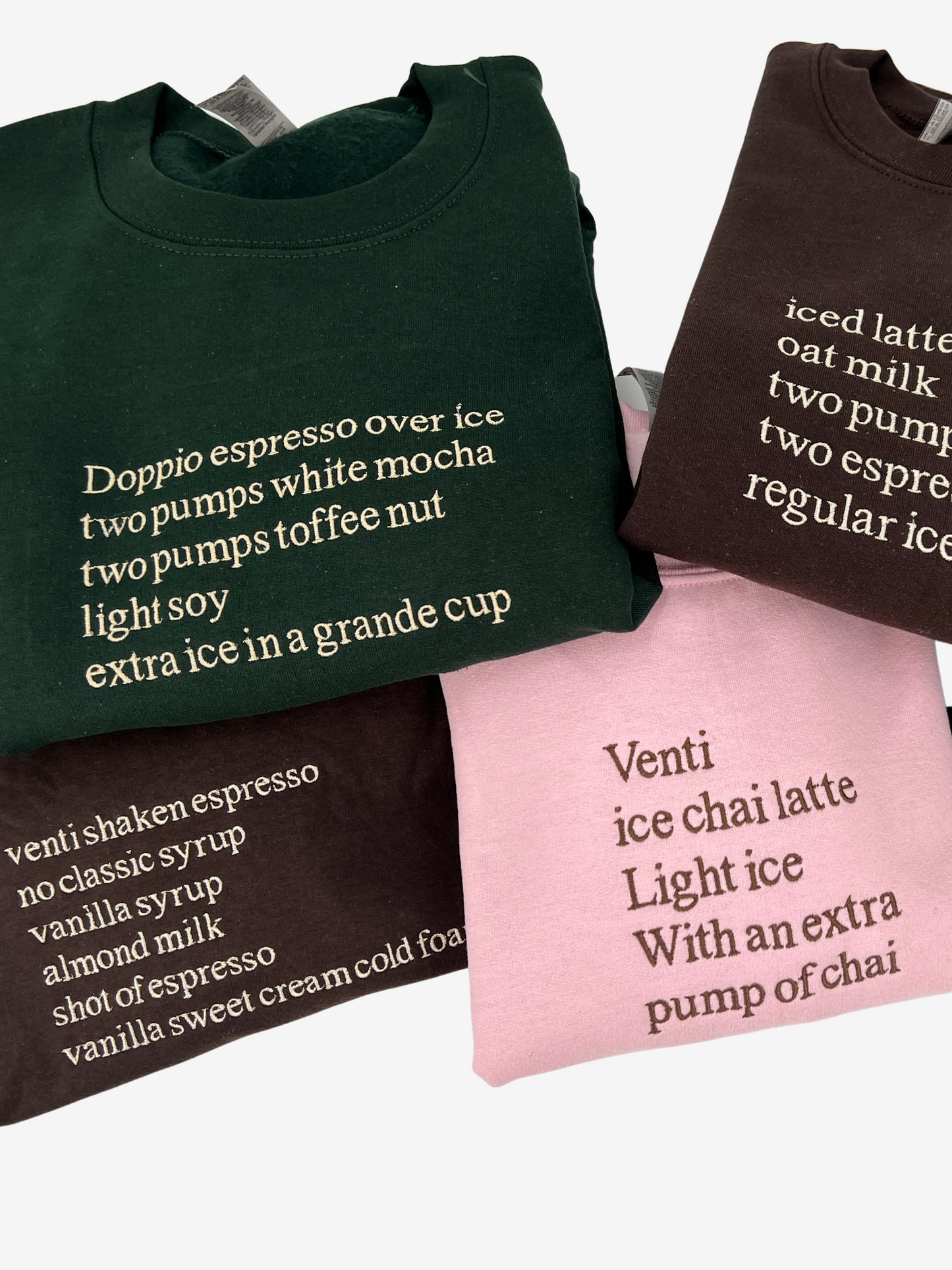 Coffee Order Embroidered Unisex Shirt