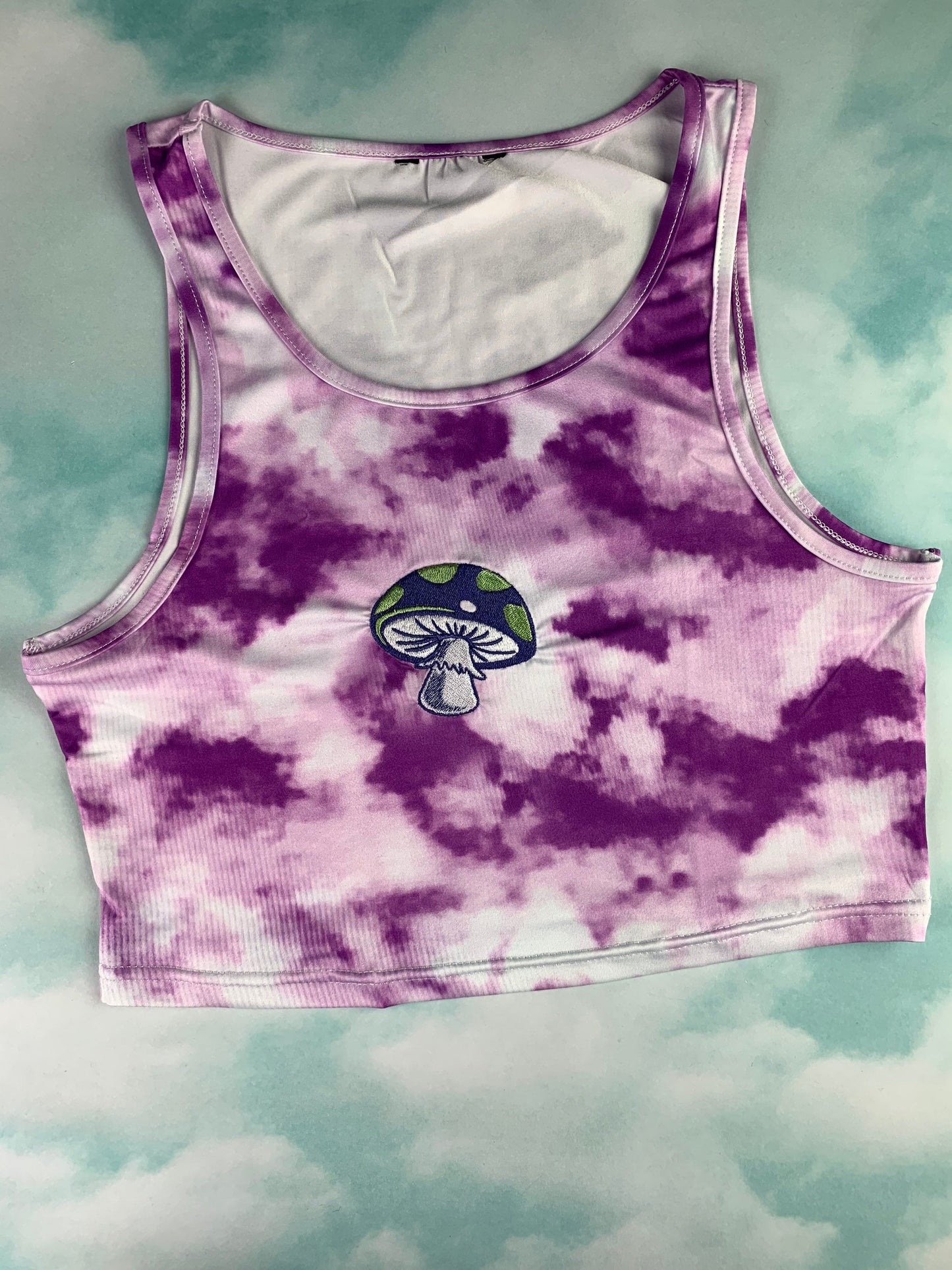 Psychedelic Mushroom Crop Top