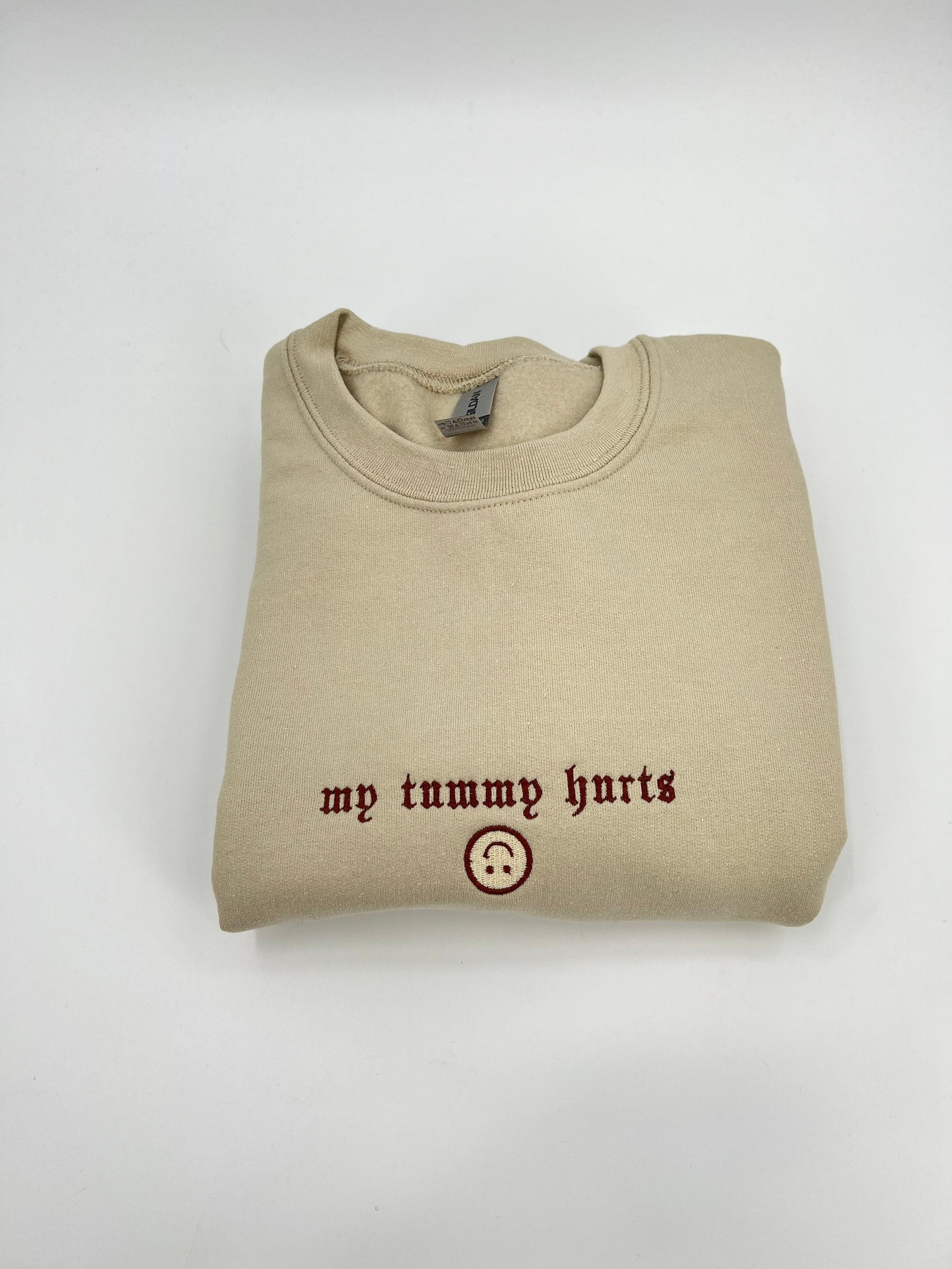 My Tummy Hurts Embroidered Shirt