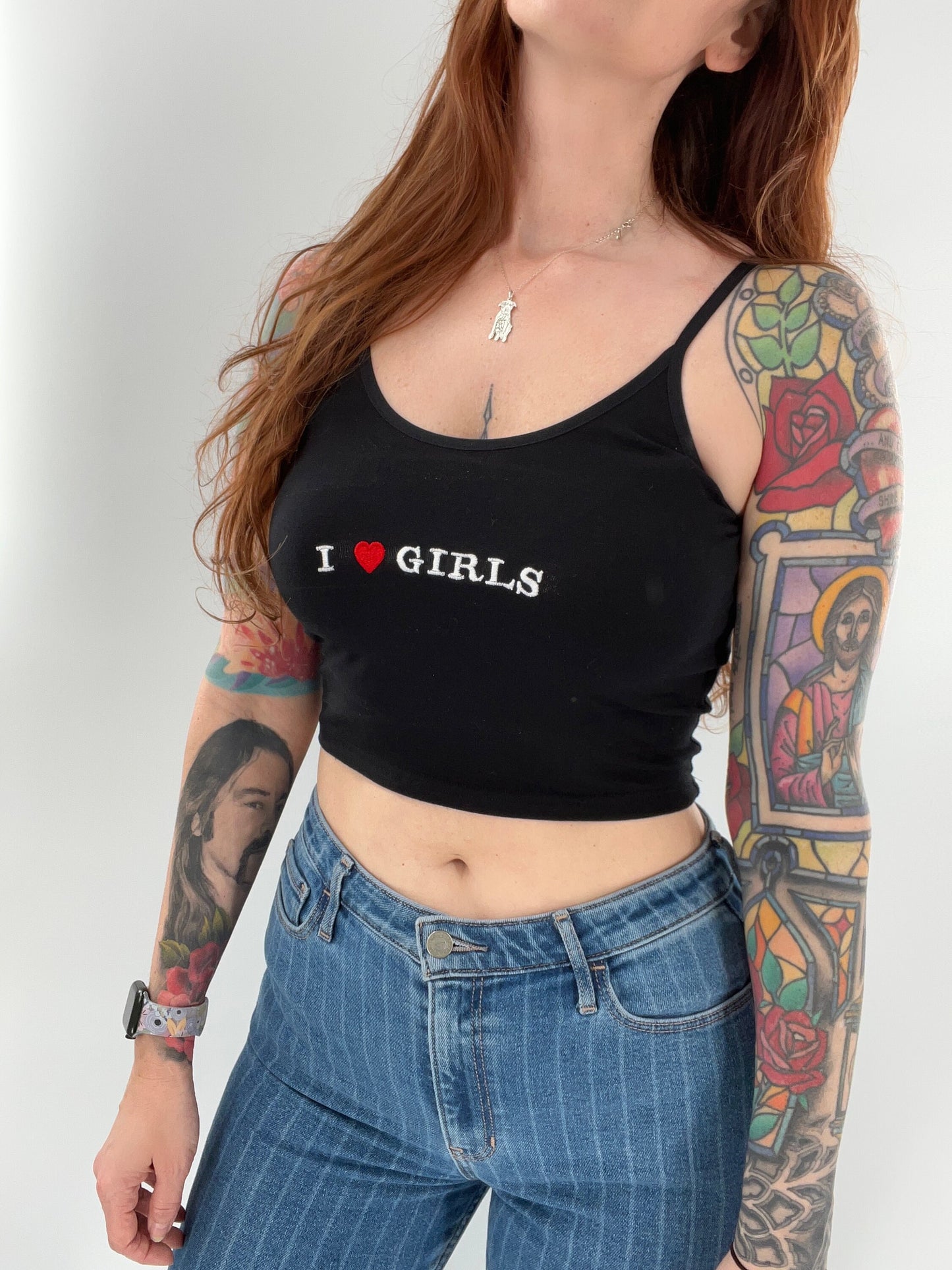 I Love Girls Spaghetti Strap Tank