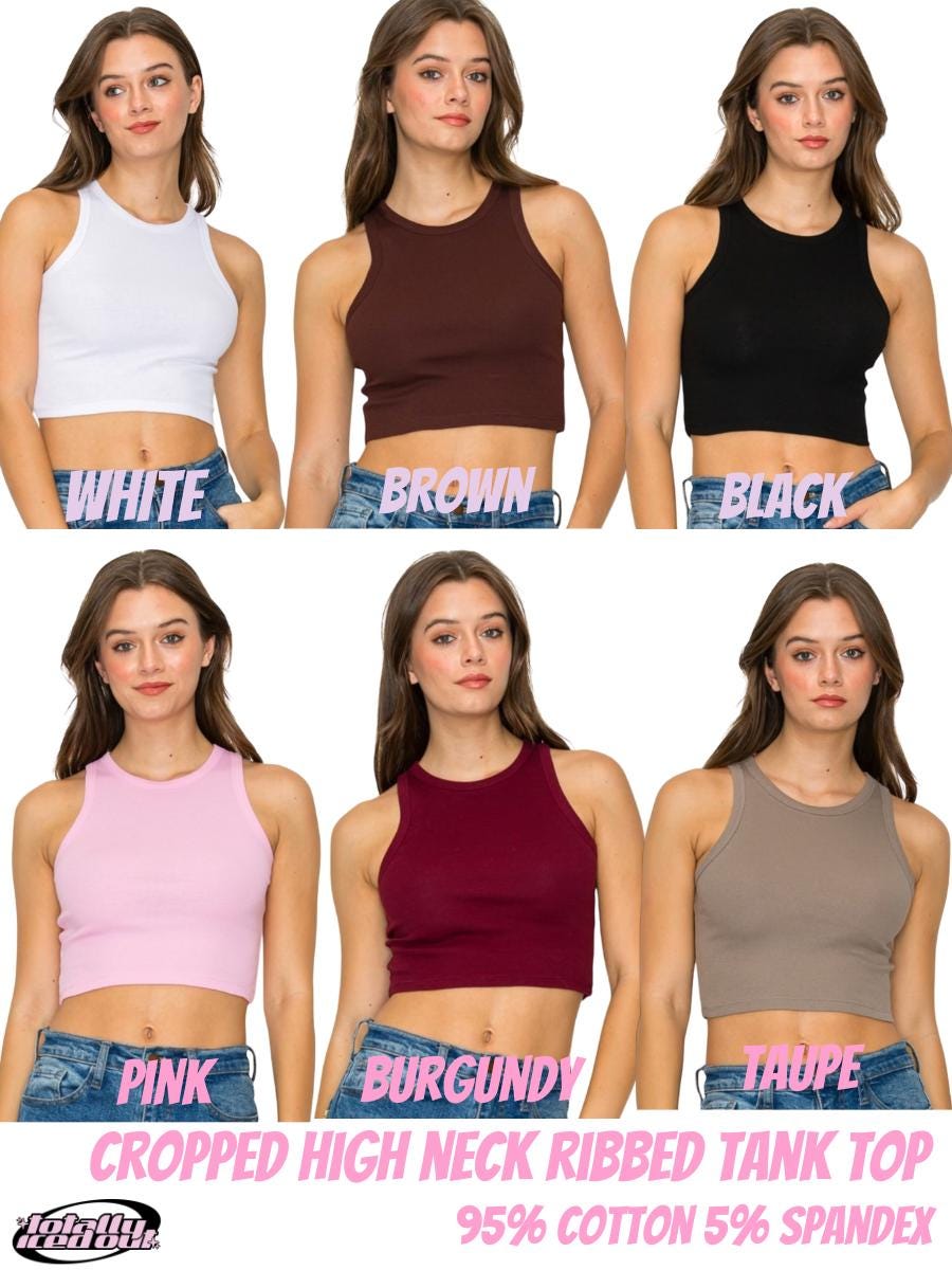 a group of women wearing crop tops