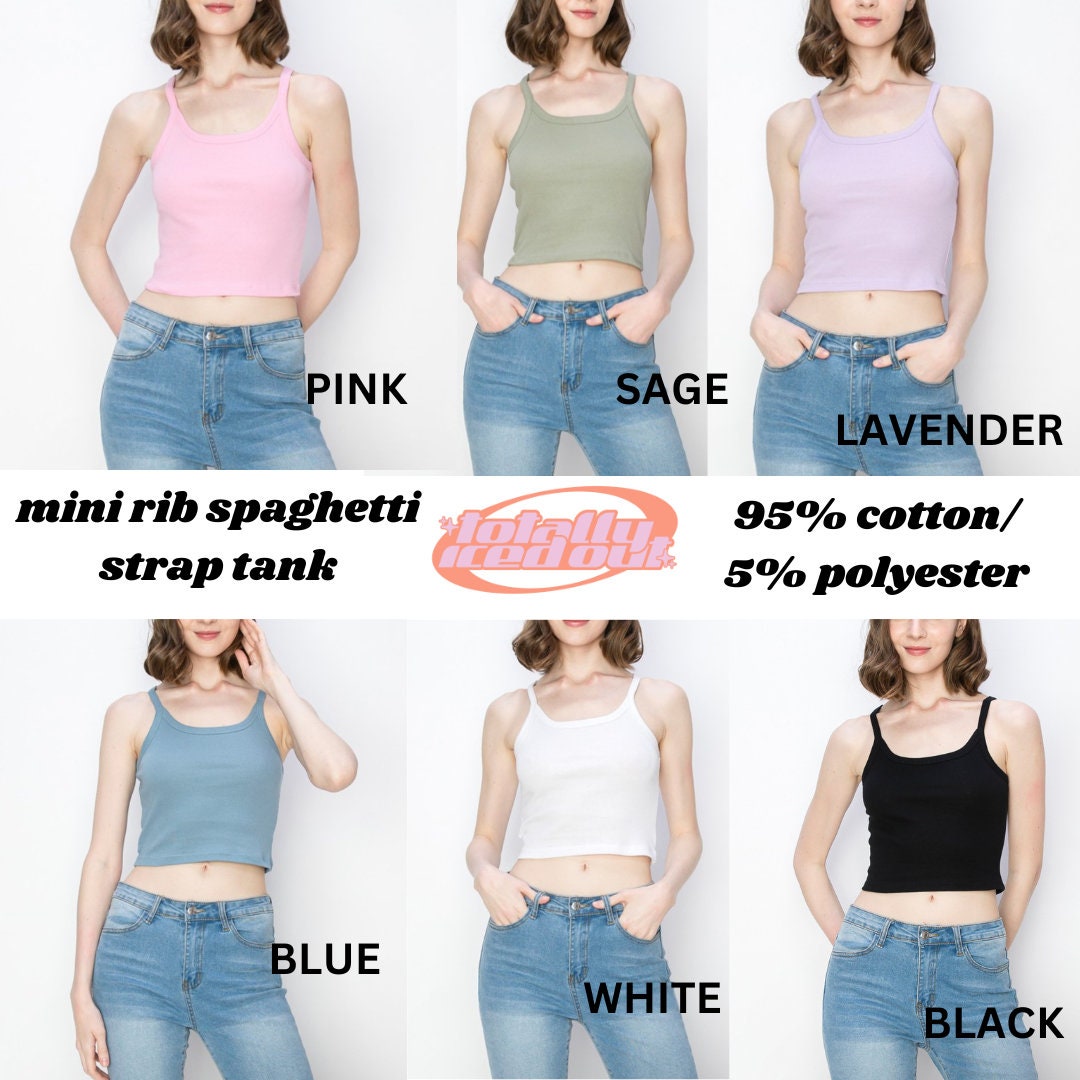 a group of women wearing different types of crop tops