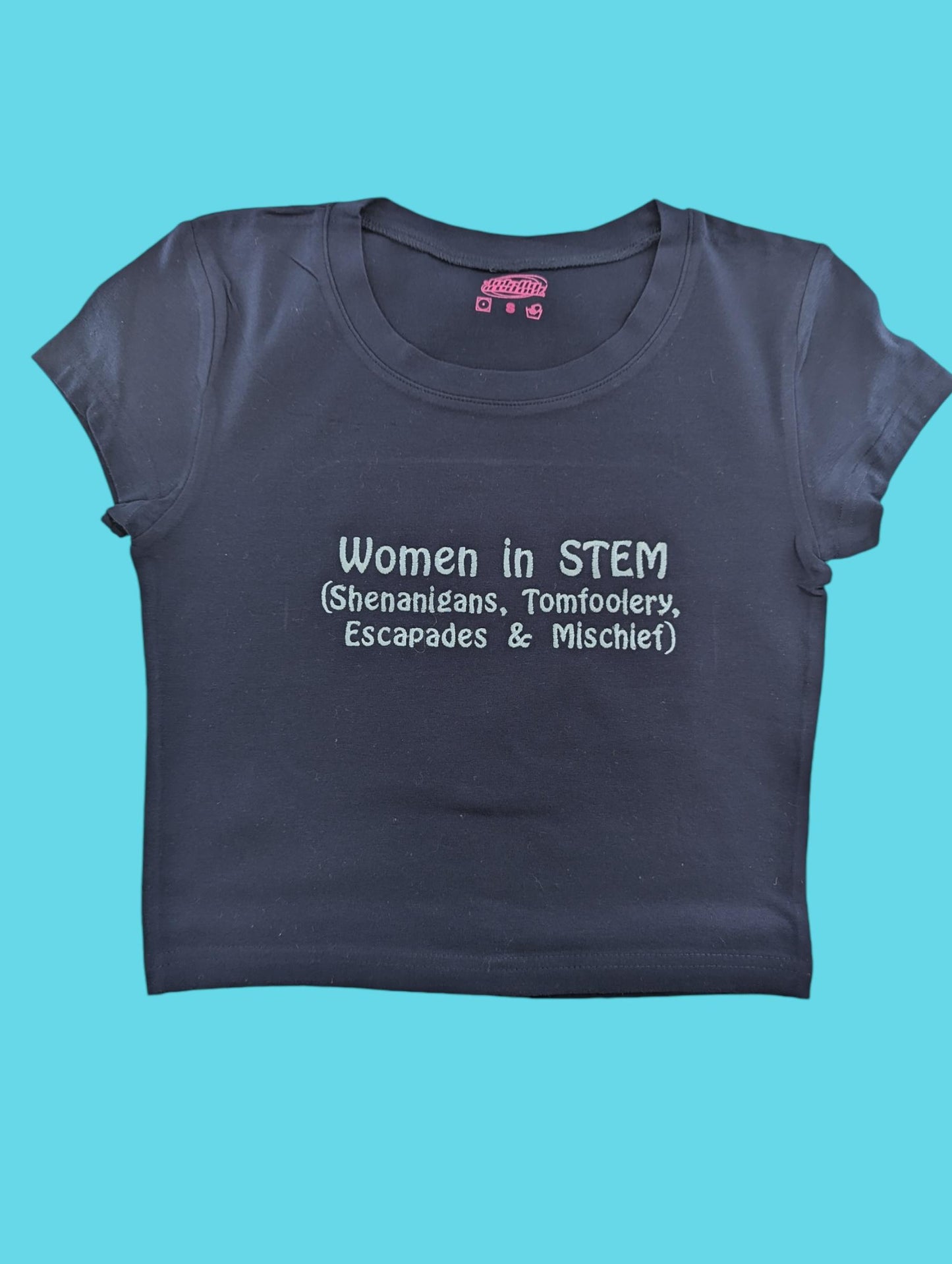 Women In Stem Embroidered Baby Tee