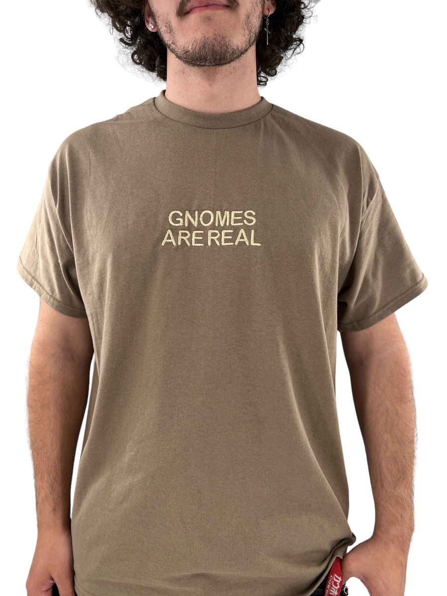 Gnomes Are Real Unisex Embroidered T-Shirt or Sweatshirt
