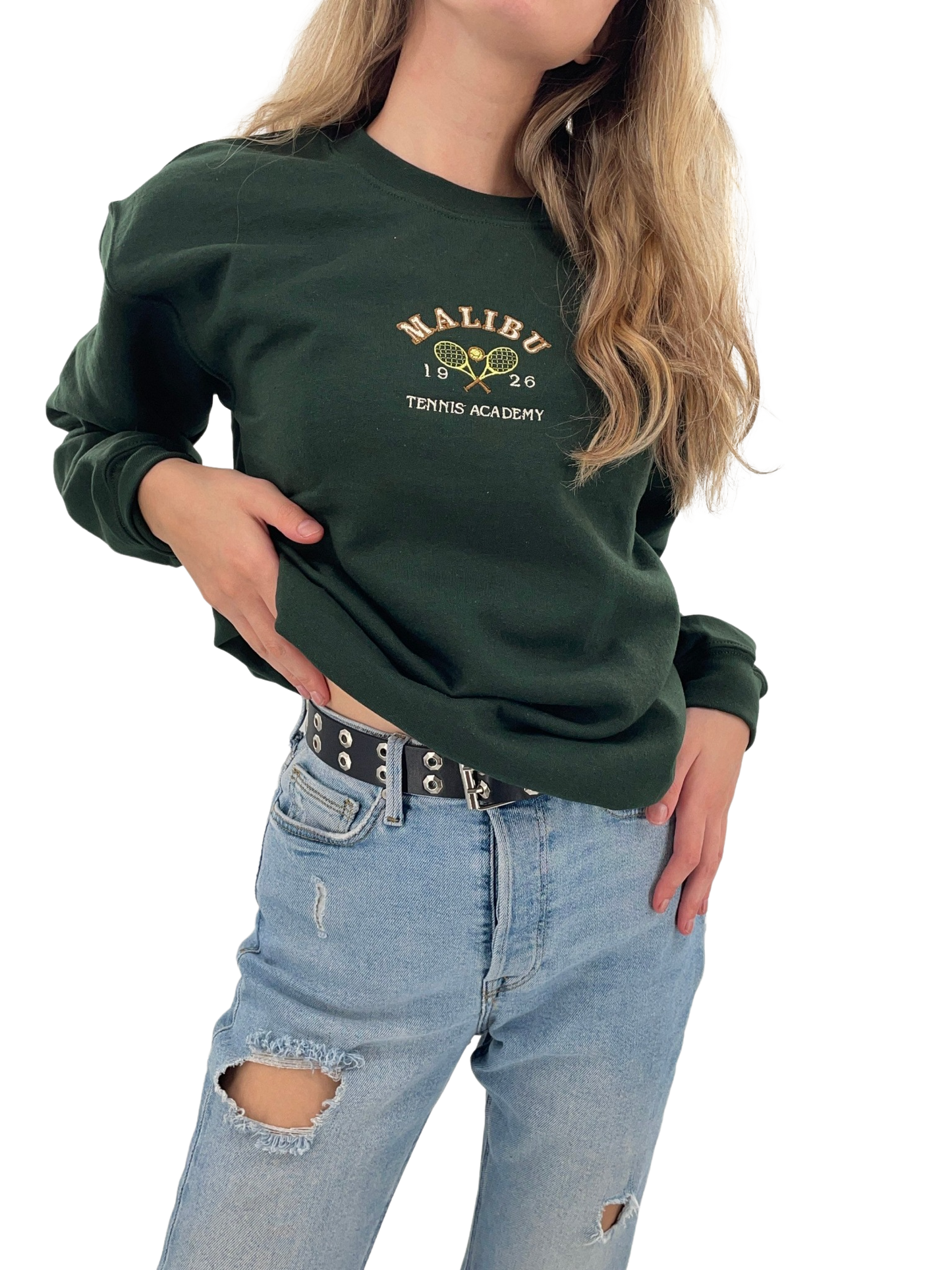 Malibu Tennis Academy Embroidered Crewneck Sweatshirt