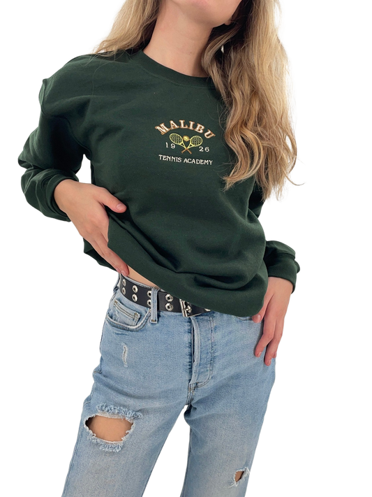 Malibu Tennis Academy Embroidered Crewneck Sweatshirt