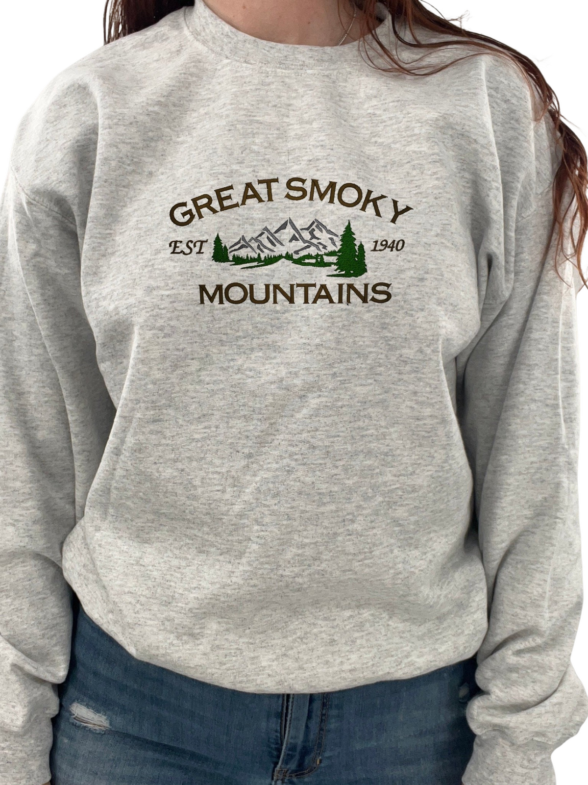 Great Smoky Mountains Embroidered Crewneck