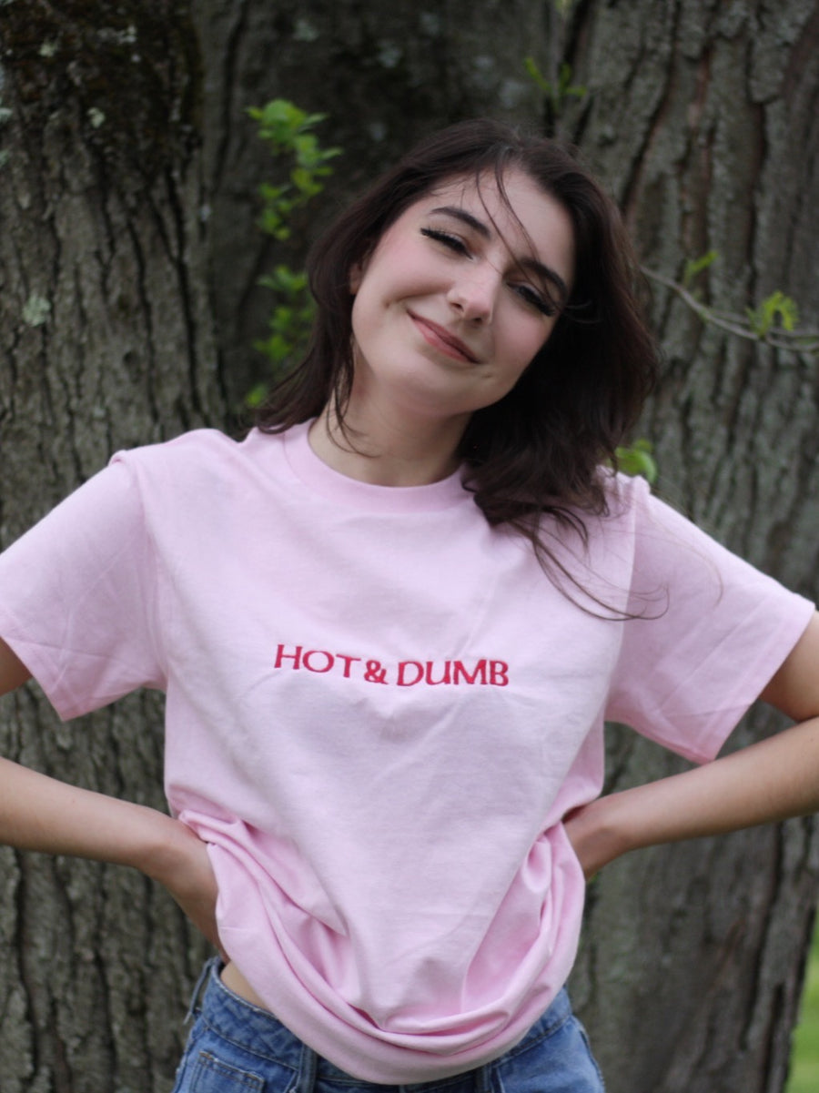 Hot & Dumb Unisex Embroidered Shirt