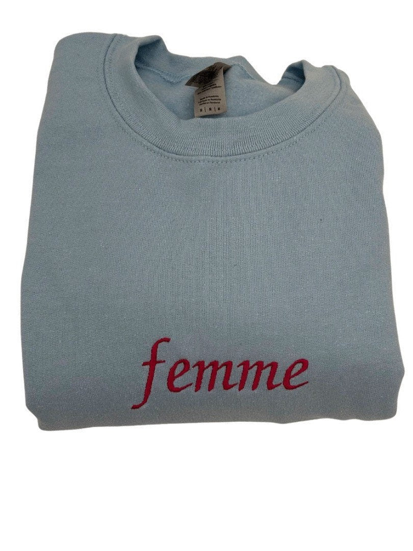 Femme Embroidered Sweatshirt