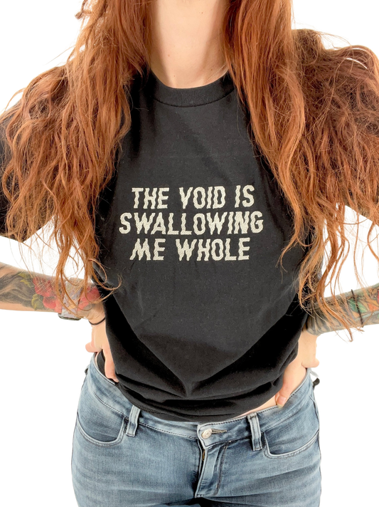 The Void Is Swallowing Me Whole Unisex Embroidered T-Shirt or Crewneck Sweatshirt