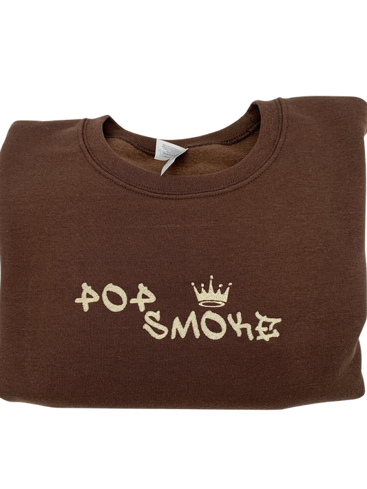 Pop Smoke Embroidered Crewneck