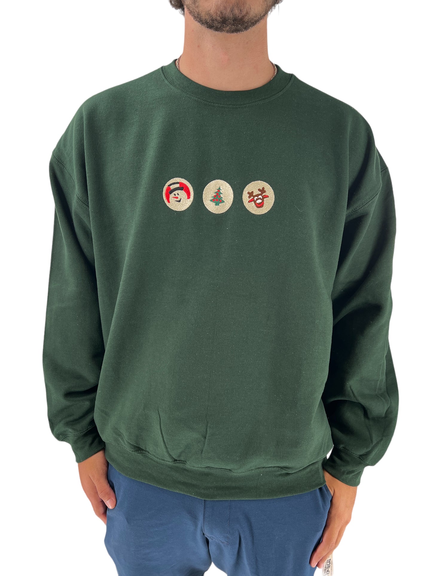 Christmas Cookies Embroidered Sweatshirt