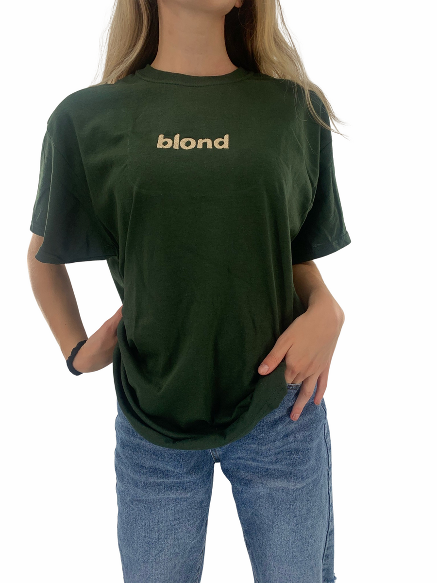 Blond Embroidered Tee