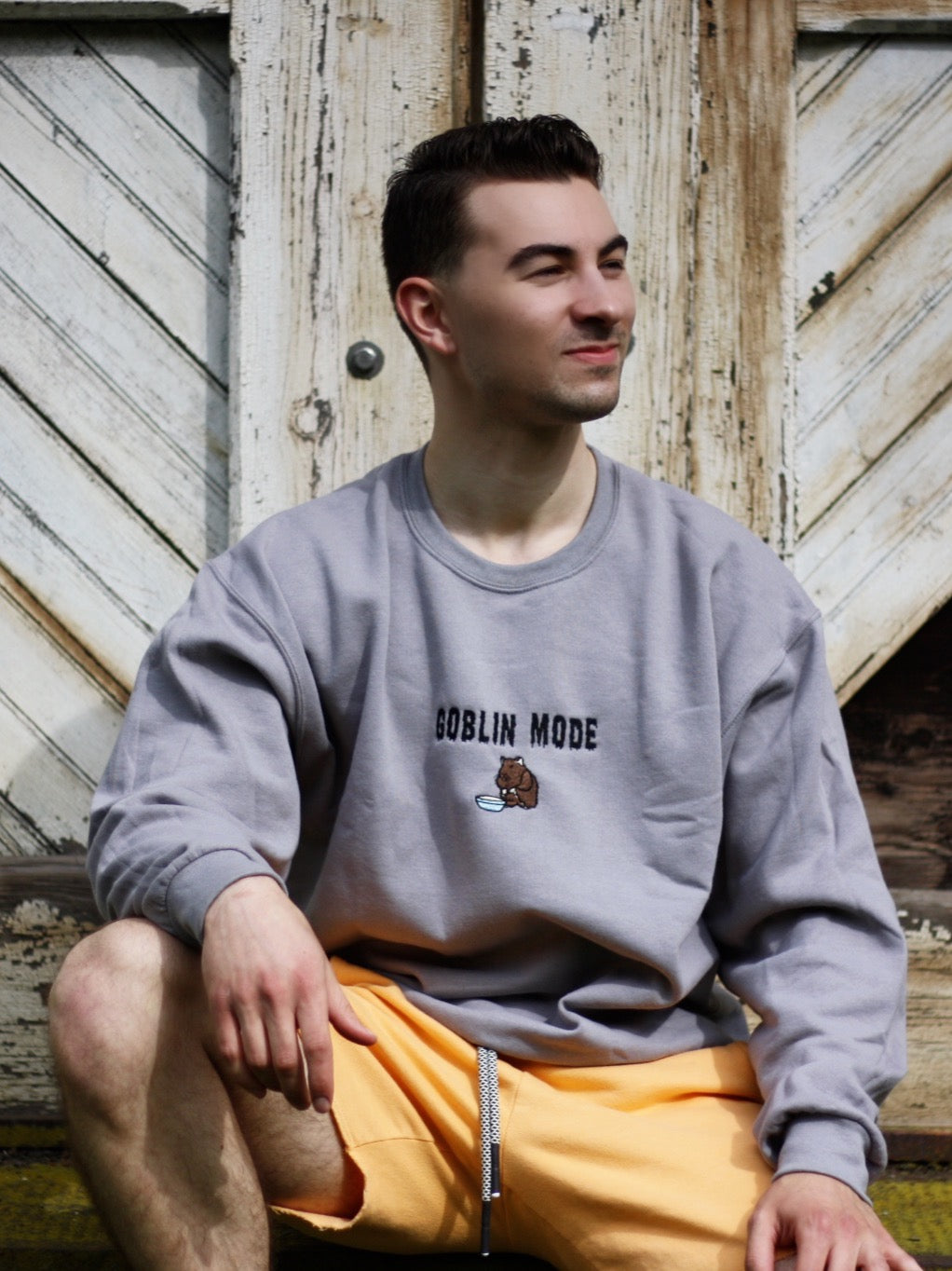 Goblin Mode Embroidered Shirt