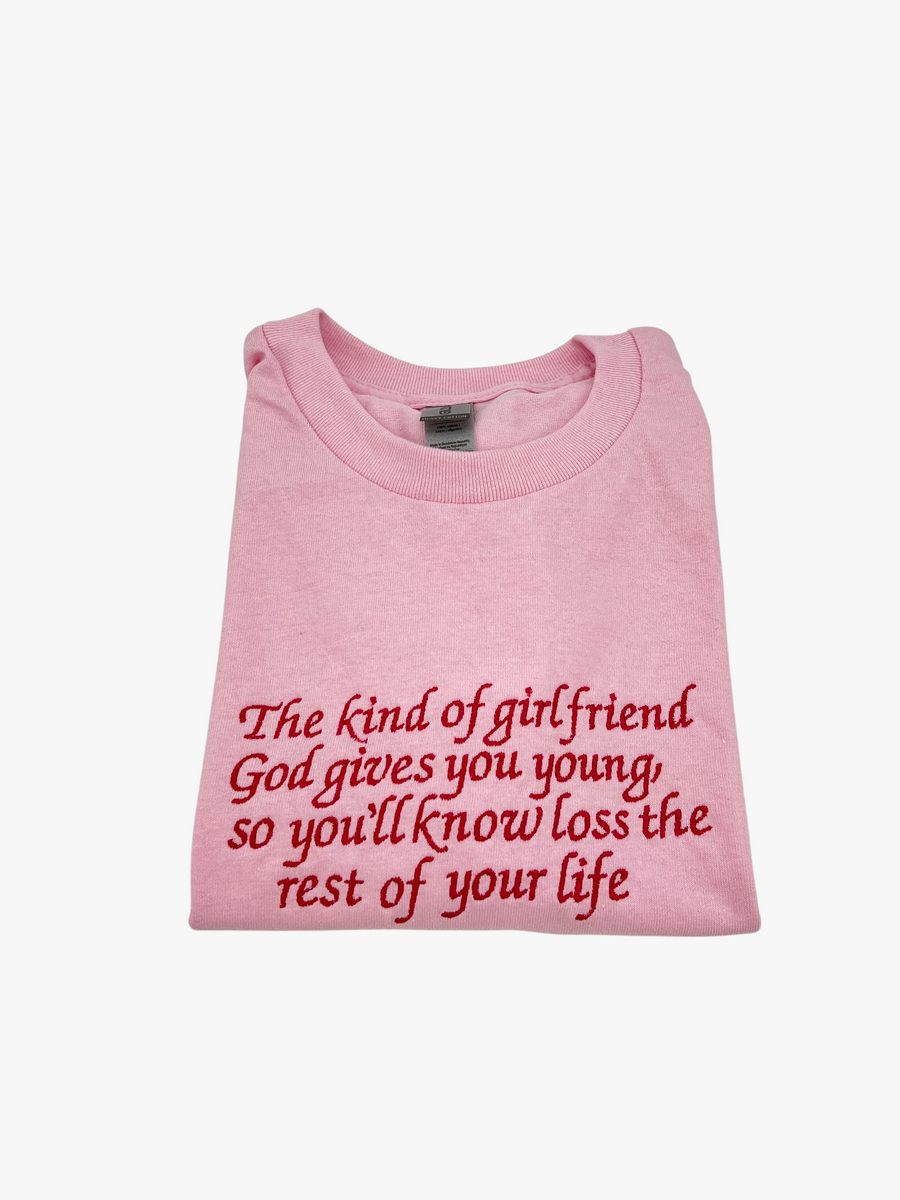 The Kind of Girlfriend God Gives You Young Embroidered Unisex Sweatshirt