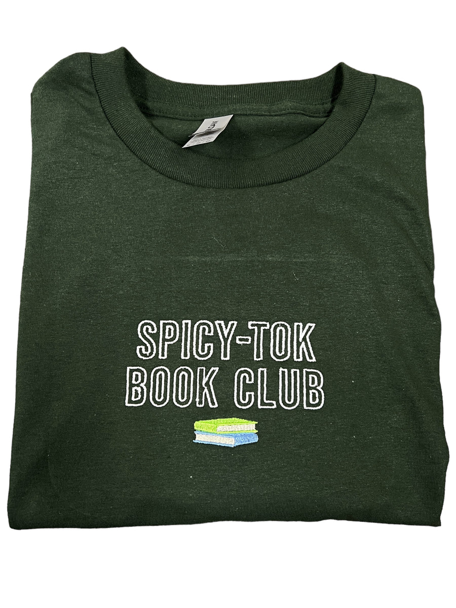 Spicy Tok Book Club Embroidered Unisex T-Shirt or Sweatshirt