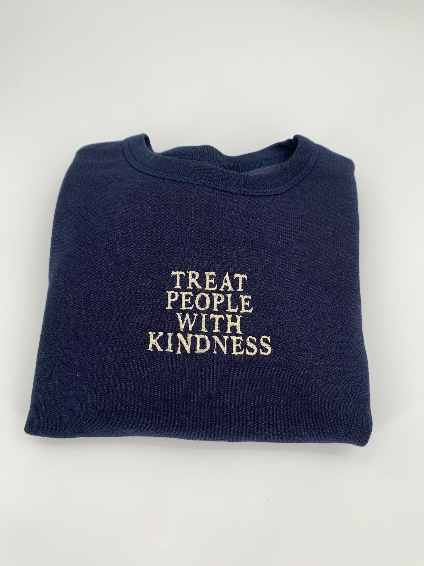 Treat People With Kindness Embroidered Crewneck