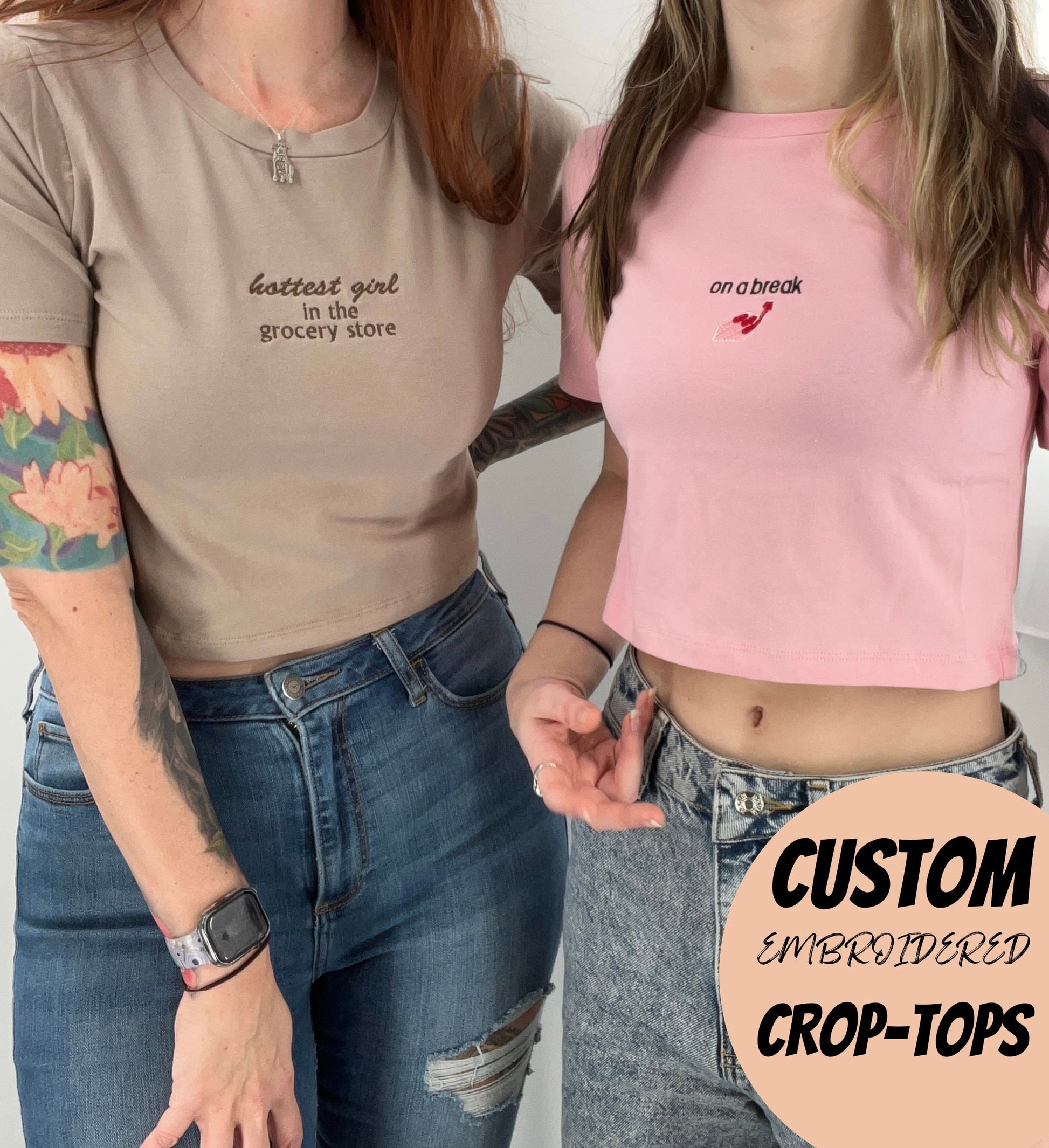 Custom Embroidered Baby Tee