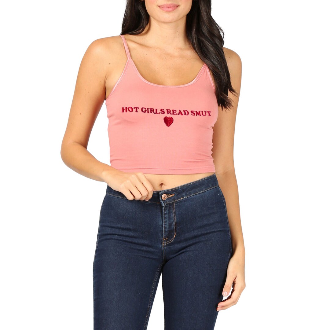 Hot Girls Read Smut Crop Top or Tank Top