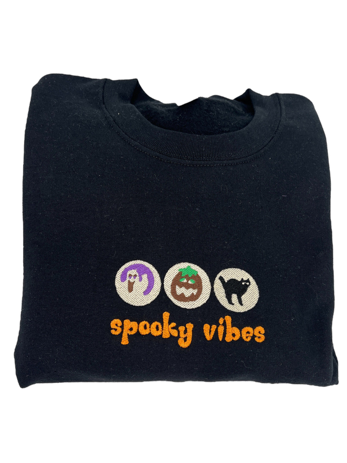 Halloween Cookies Boo Embroidered Sweatshirt, Spooky Season Sweatshirt, Ghost Pumpkin Shirt