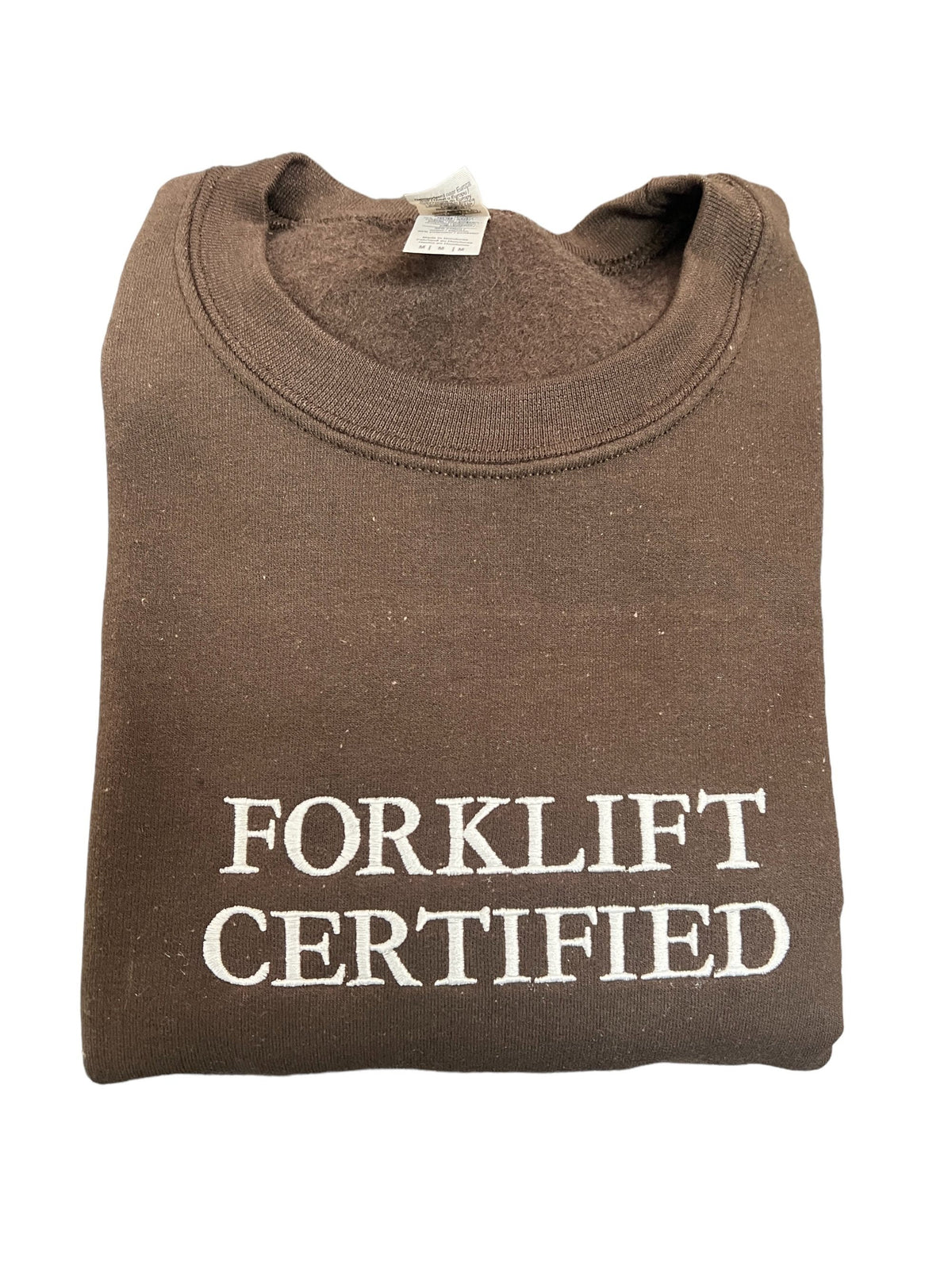 Forklift Certified Embroidered Unisex Shirt- Stacked