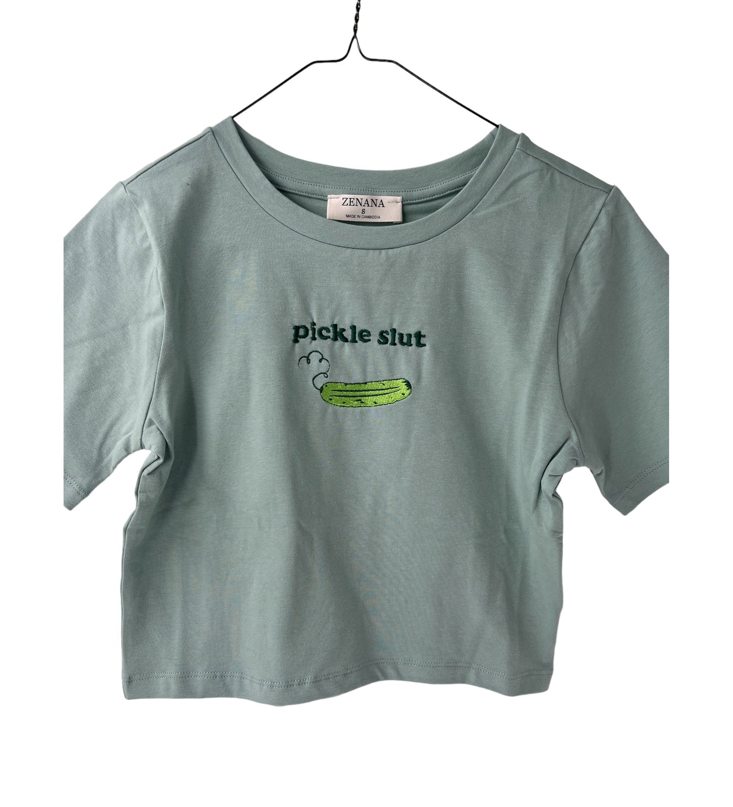 Pickle Slut Crop Top