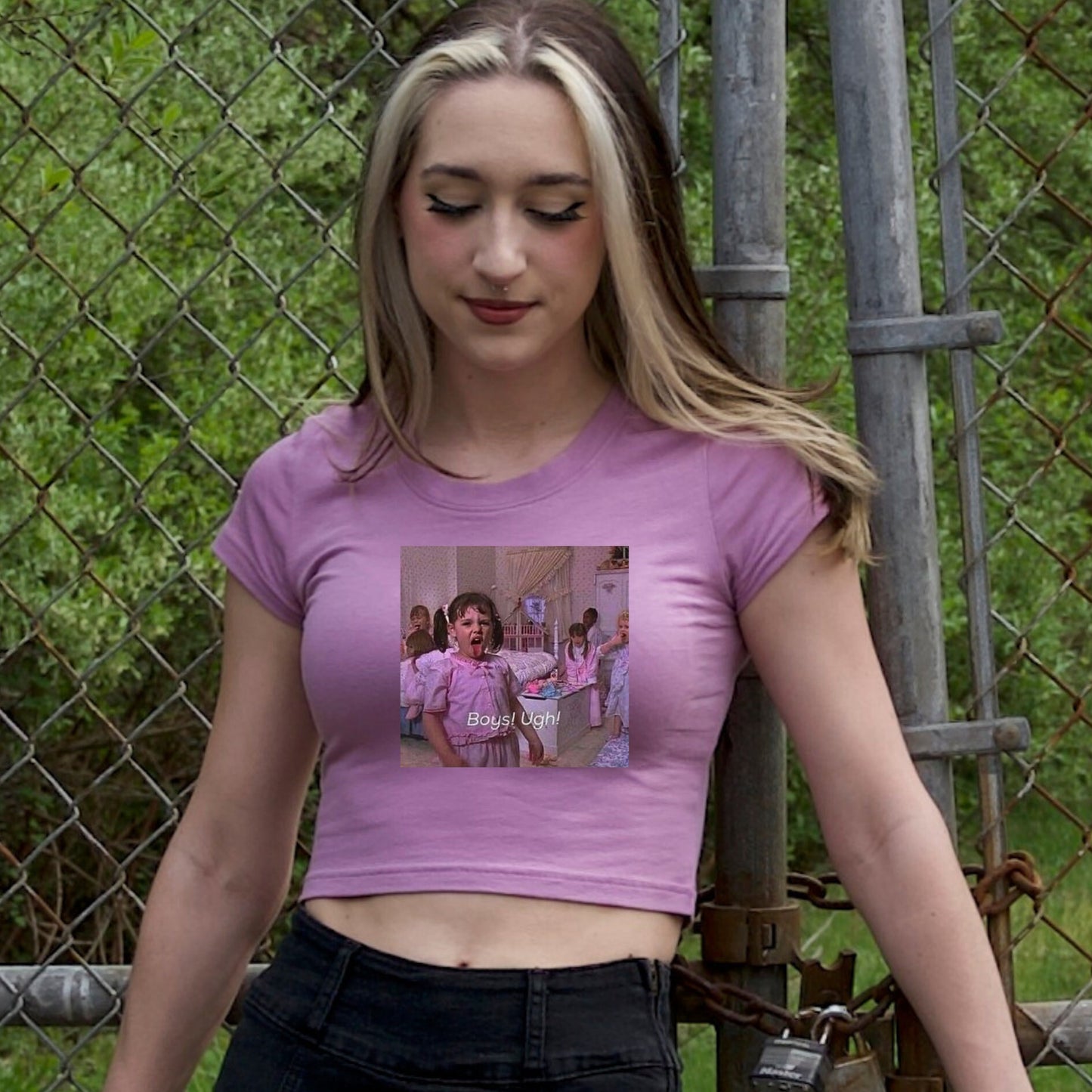 Boys! Ugh!  Crop Top