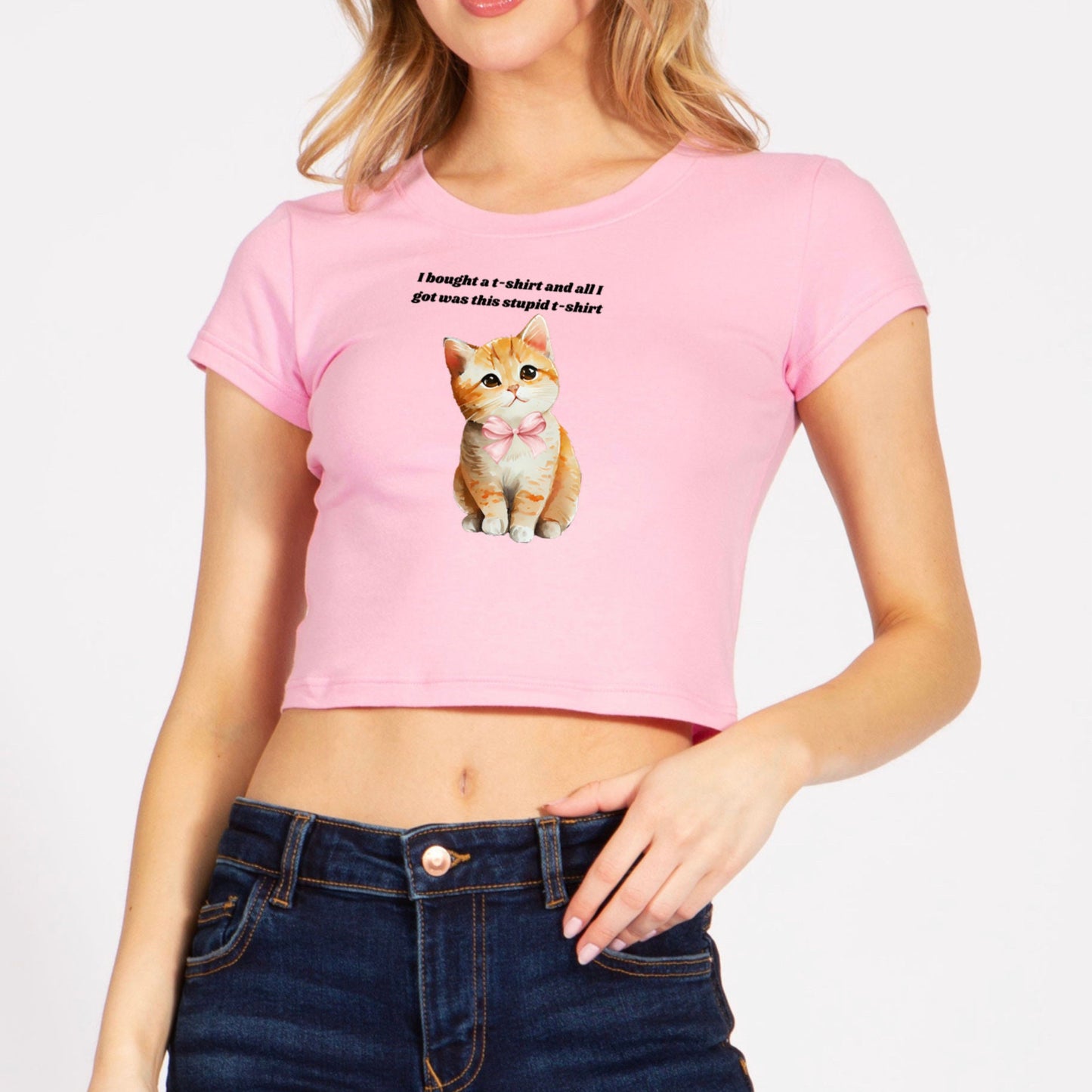 I Bought a T-Shirt and all I Got Was This Stupid T-Shirt Crop Top