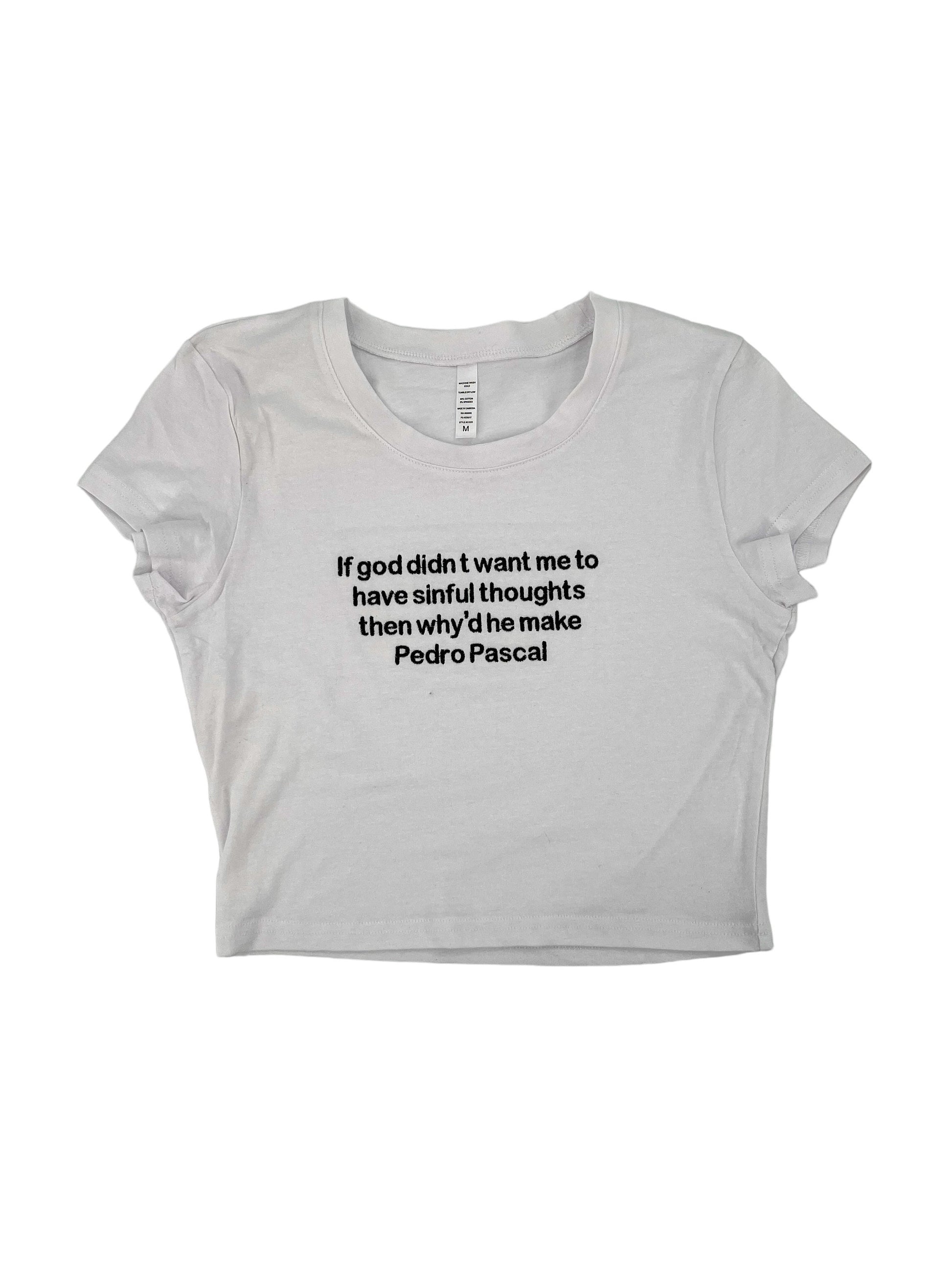 a white t - shirt with a quote on it