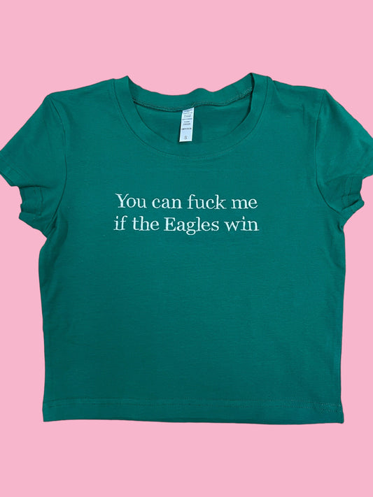 a t - shirt that says you can flick me if the eagles win