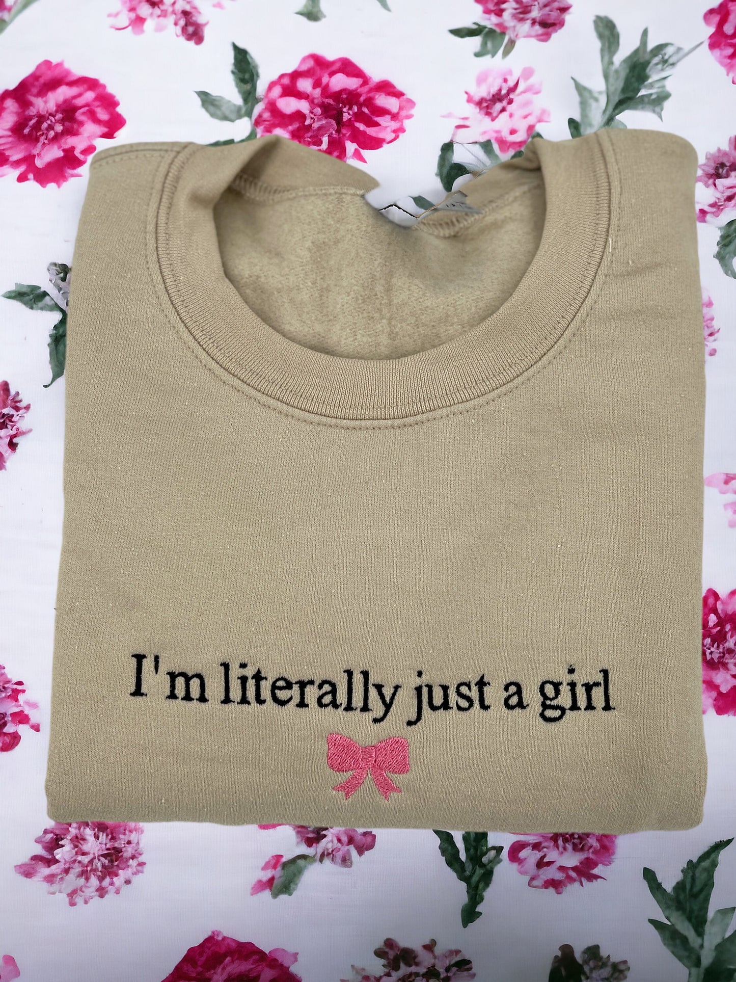 I'm Literally Just A Girl Bow Coquette Unisex T-Shirt or Sweatshirt