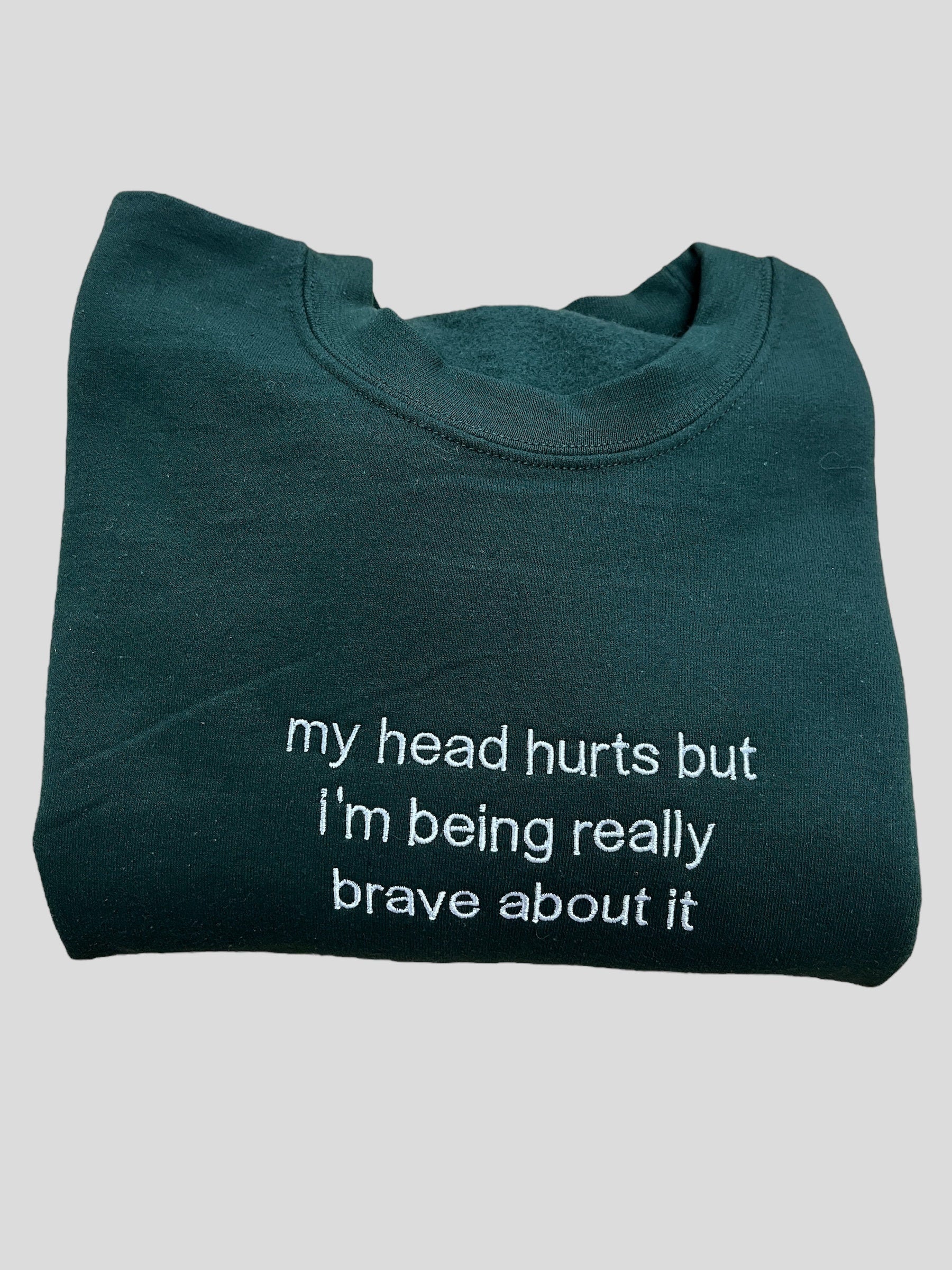 a t - shirt that says, my head hurts but i&#39;m being really